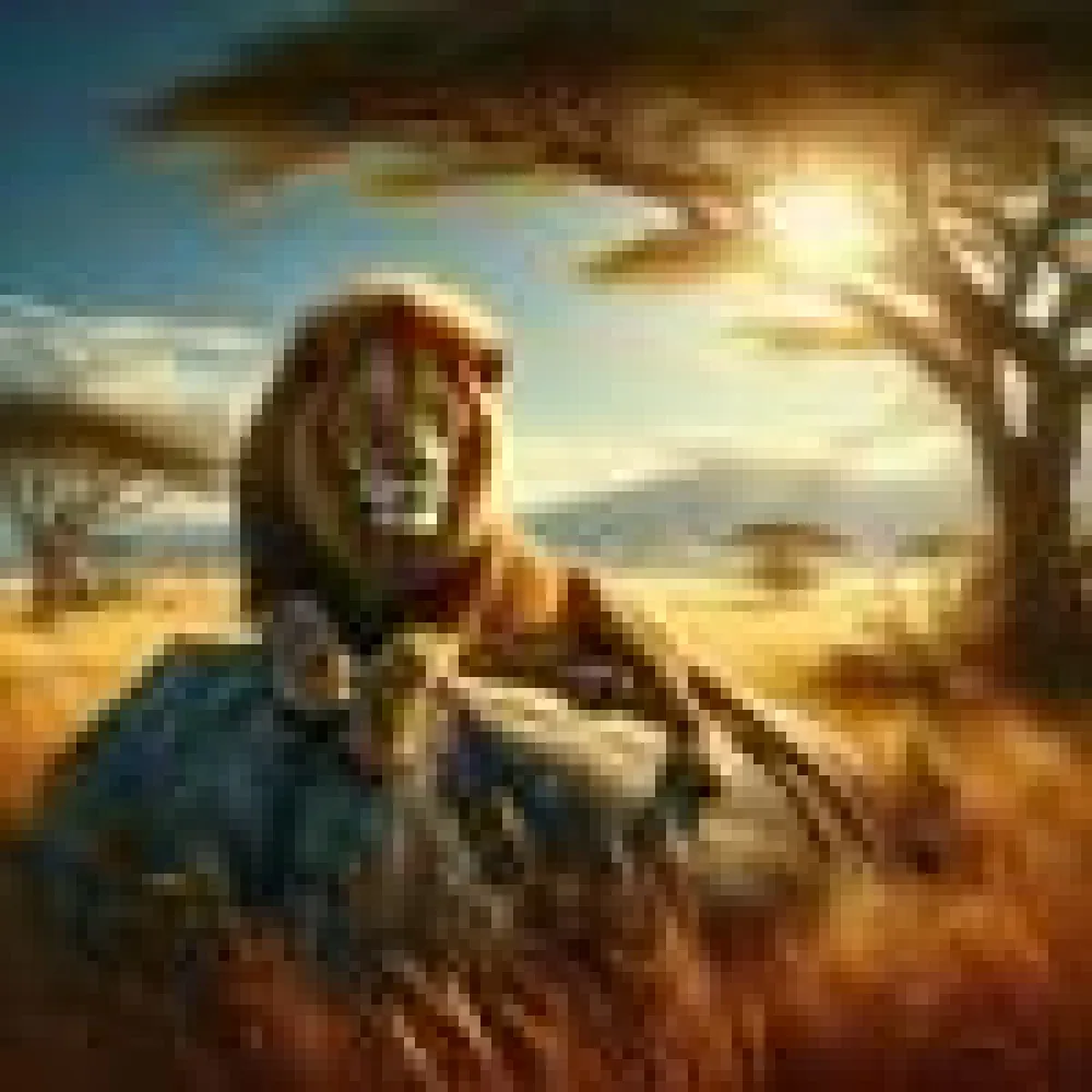 los_leones_y_su_inusual_trabajo_en_equipo