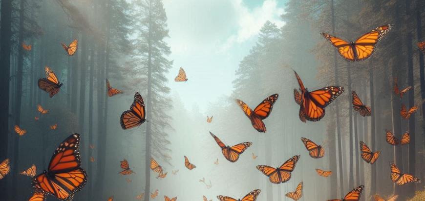 La migración de las mariposas monarca