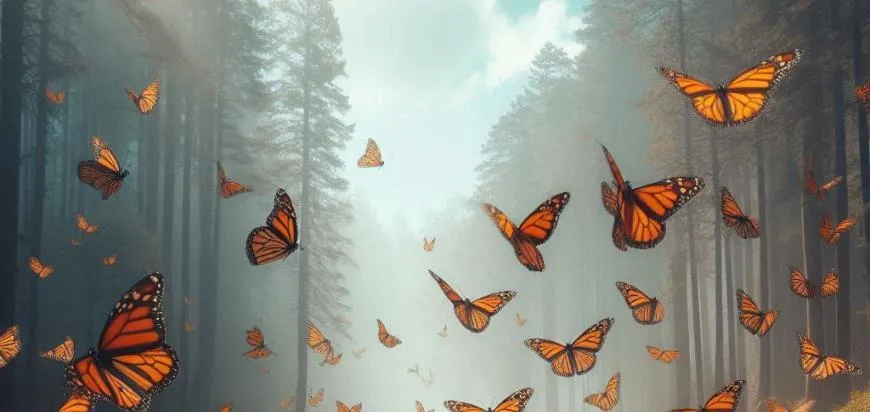 La migración de las mariposas monarca