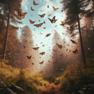 La migración de las mariposas monarca