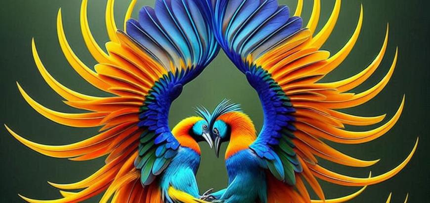 La danza de cortejo de los pájaros del paraíso