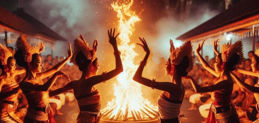La Danza del Fuego en Indonesia
