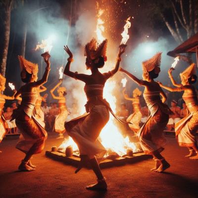 La Danza del Fuego en Indonesia