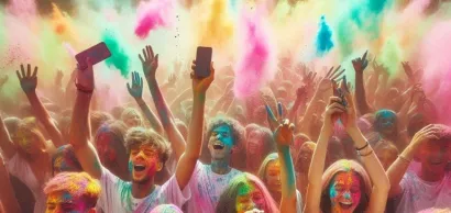 El Holi en la India