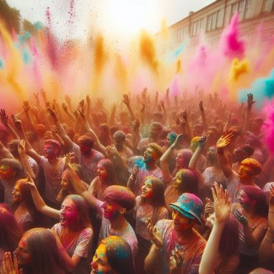 El Holi en la India