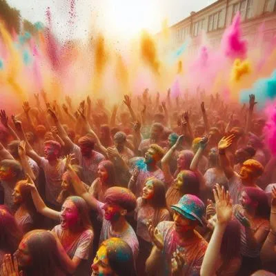El Holi en la India