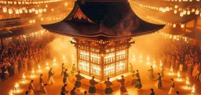 La Danza del Fuego en Japón