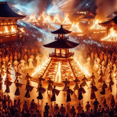 La Danza del Fuego en Japón
