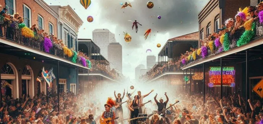 El Desfile de Mardi Gras en Nueva Orleans