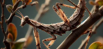 El poder del camuflaje del insecto palo
