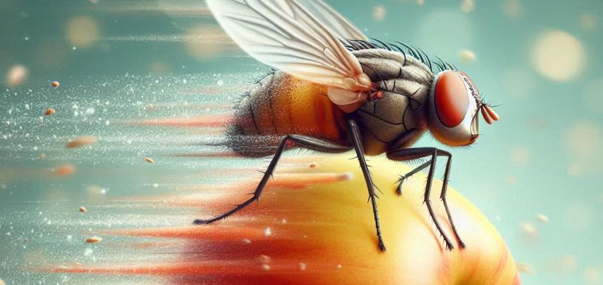 El insecto más rápido: La mosca de la fruta