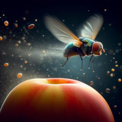 El insecto más rápido: La mosca de la fruta