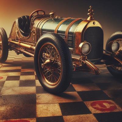 La creación del primer automóvil de carreras