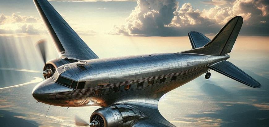 La llegada del avión de pasajeros comercial