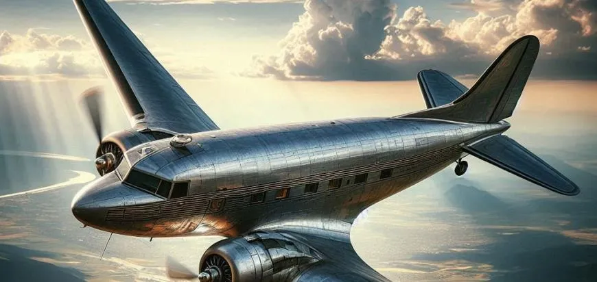 La llegada del avión de pasajeros comercial