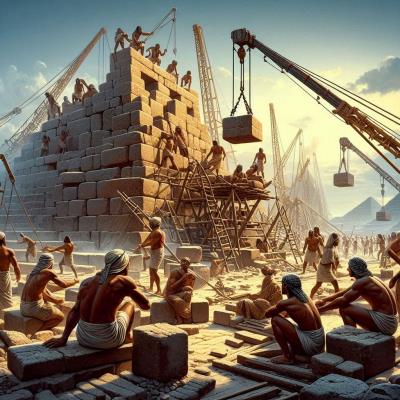 La construcción de las pirámides